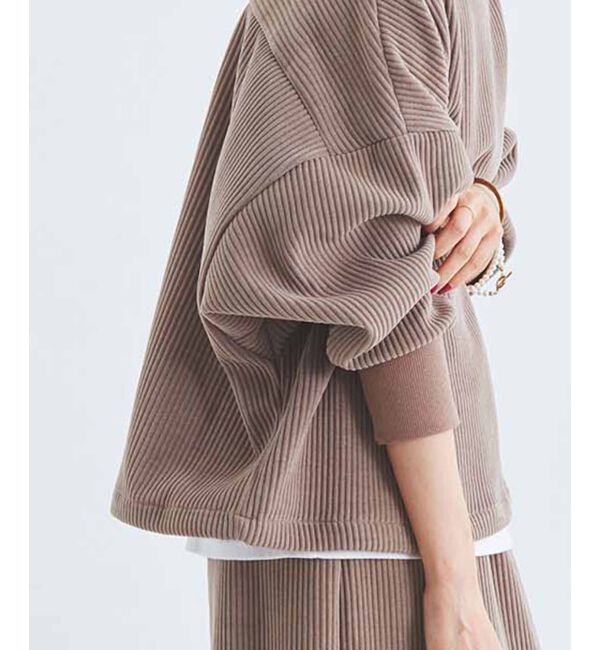 le.coeur blanc「カットコーデュロイプルオーバー&スカートセット」|その他|