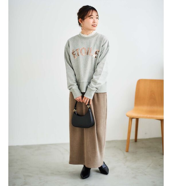 le.coeur blanc「カットコーデュロイプルオーバー&スカートセット」|その他|
