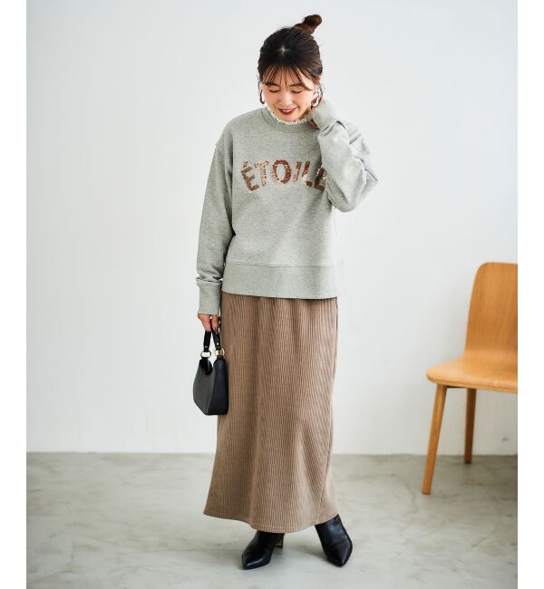 le.coeur blanc「カットコーデュロイプルオーバー&スカートセット」|その他|