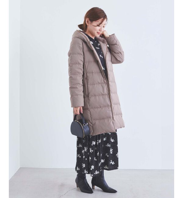 le.coeur blanc「ドット&times;フラワーサテンワンピース」|ワンピース|