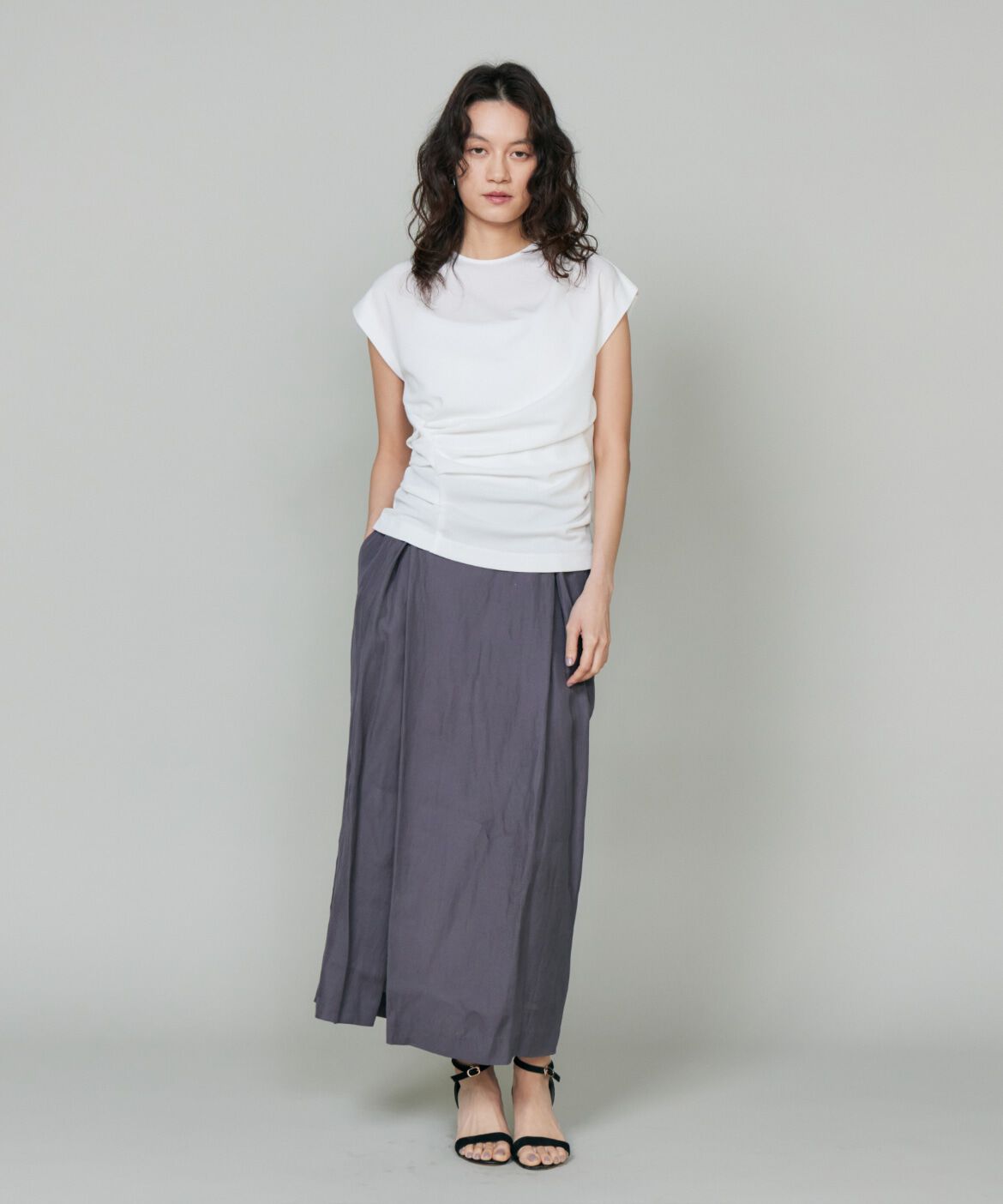 la veille by SUPERIOR CLOSET「《大きいサイズ》ギャザートップス」|シャツ・ブラウス|