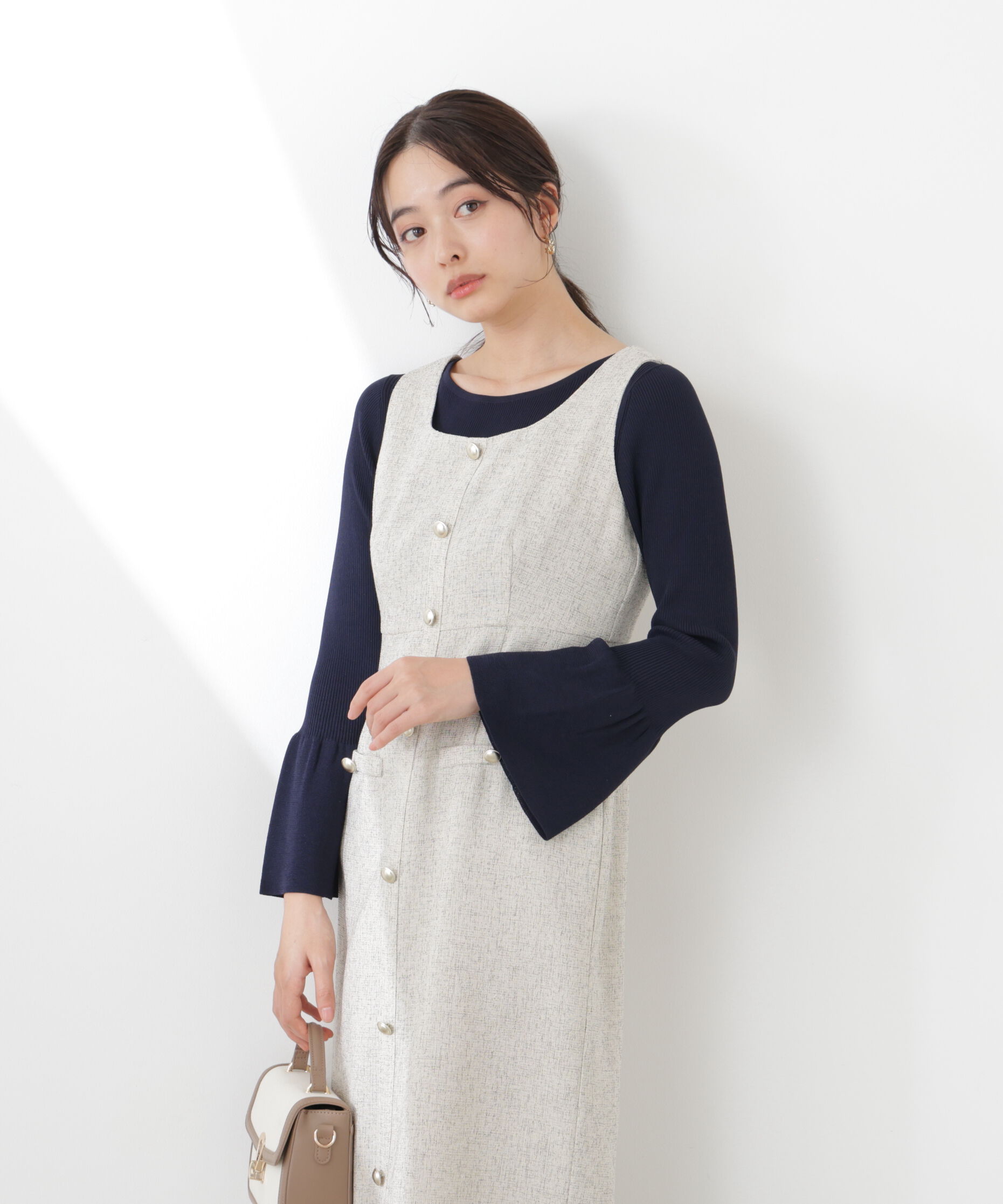 PROPORTION BODY DRESSING「フォルムスリーブニット　26SS」|ニット・セーター|