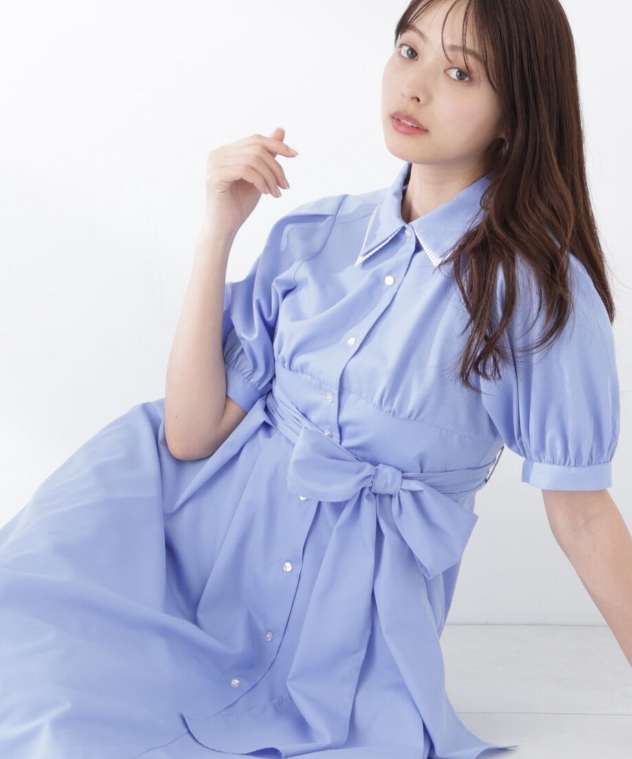 PROPORTION BODY DRESSING「レイヤードカラーシャツワンピース 26SS」|ワンピース|