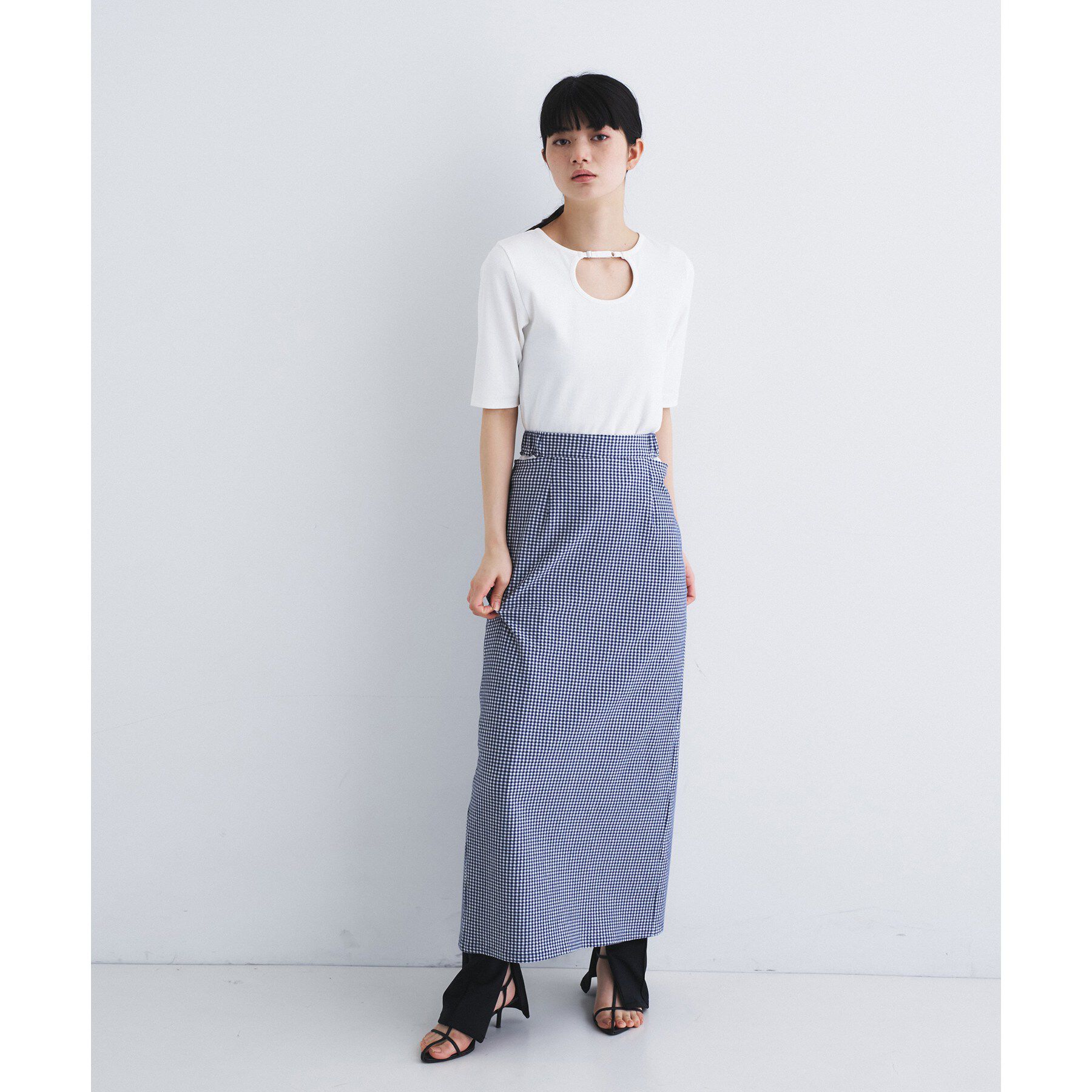 CODE A「rib jersey point neck tee」|Tシャツ・カットソー|