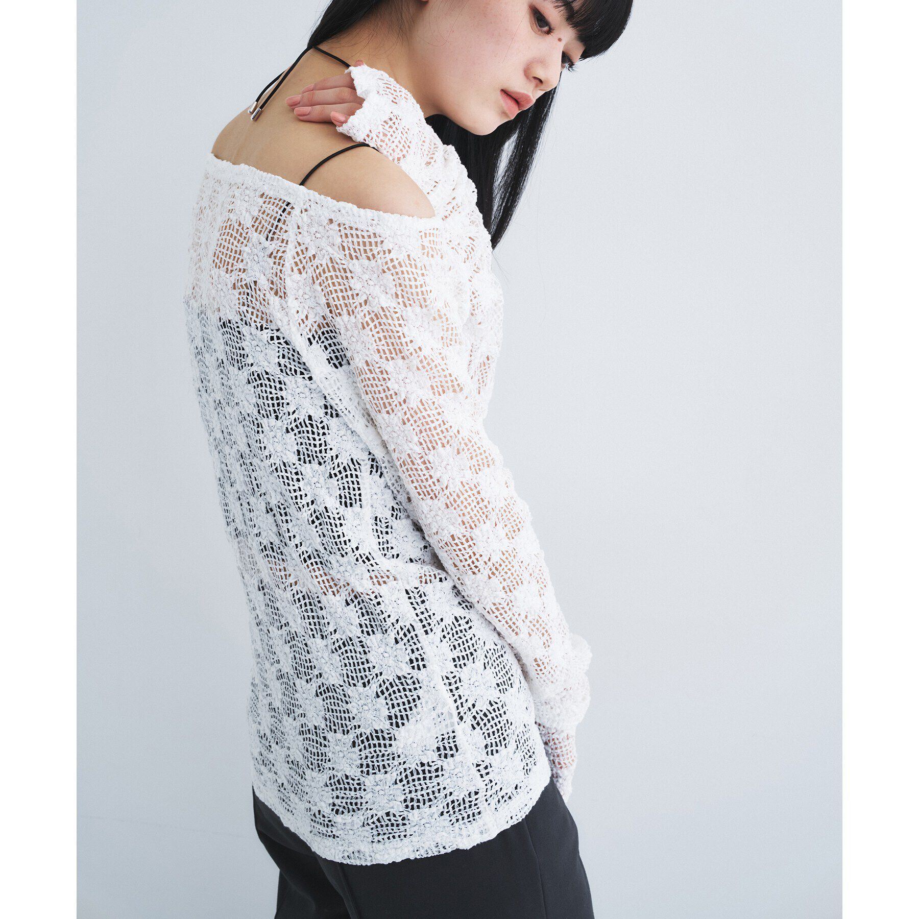 CODE A「【Re】floral lace tops」|Tシャツ・カットソー|