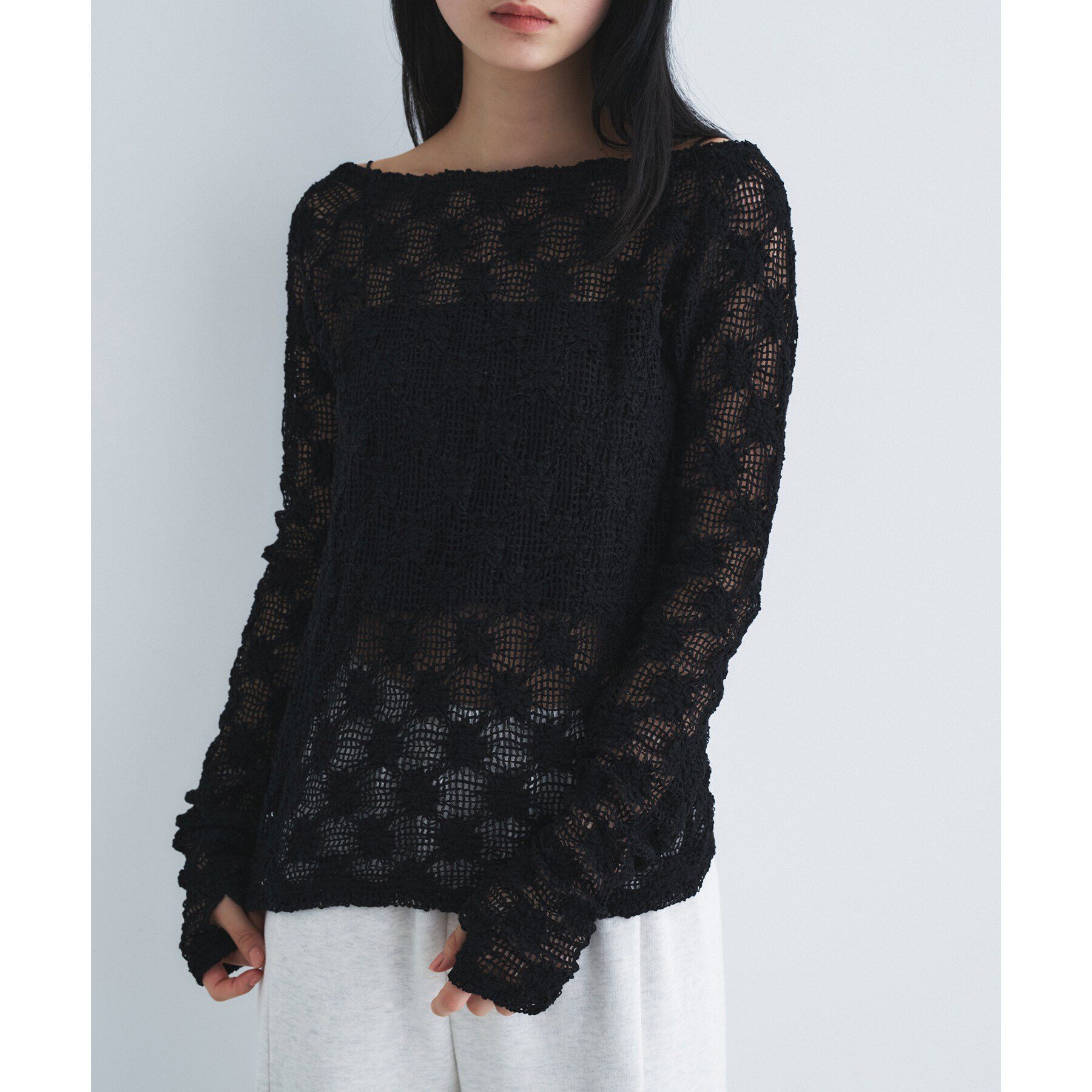 CODE A「【Re】floral lace tops」|Tシャツ・カットソー|