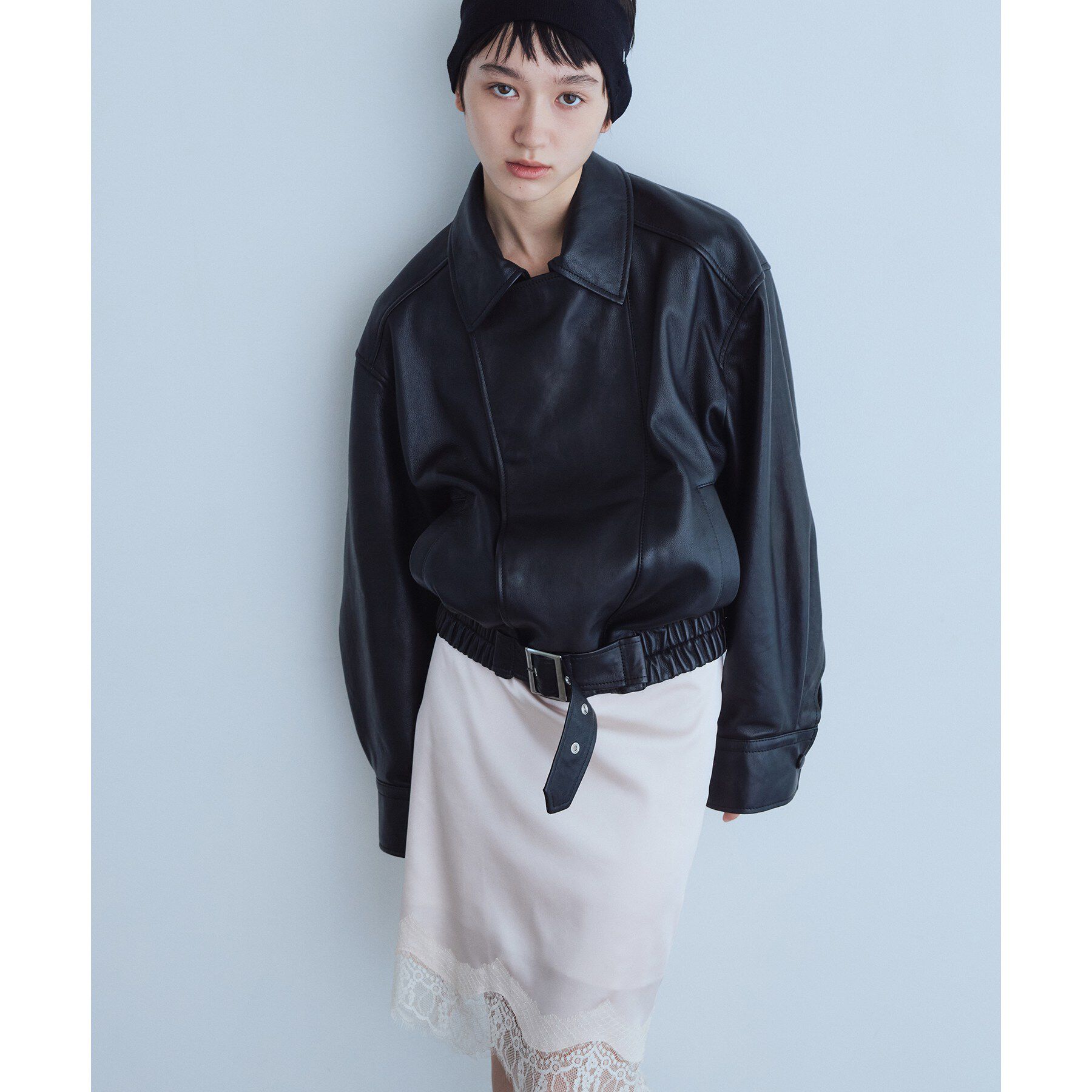 CODE A「UKI UKI＊CODE A｜satin lace skirt」|スカート|