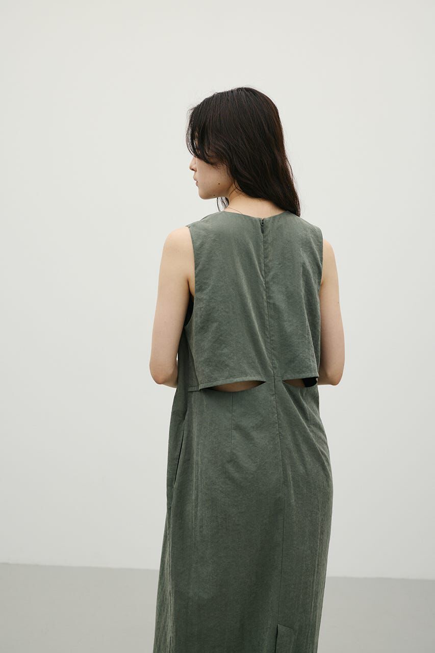 STYLEMIXER「マットサテンバックオープンワンピース」|ワンピース|