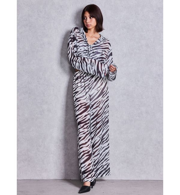 GYDA「GG ZEBRA SHEERワイドパンツ」|その他|