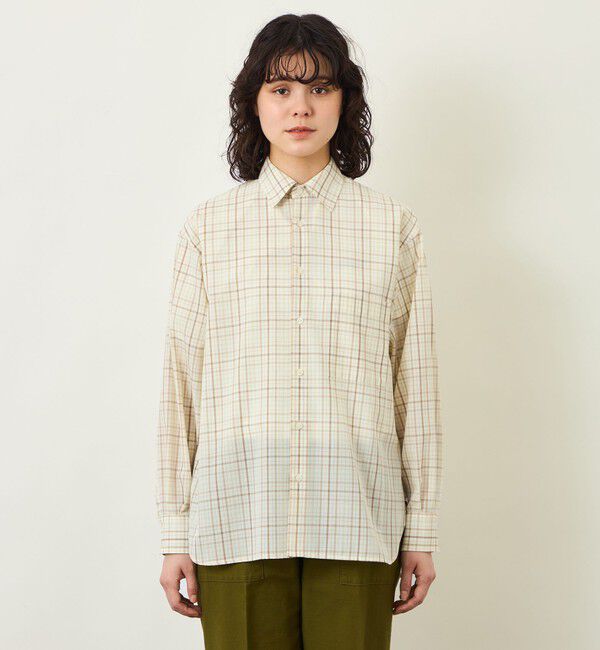 MACKINTOSH PHILOSOPHY「GREY LABEL ボイルチェックレギュラーカラーシャツ」|シャツ・ブラウス|