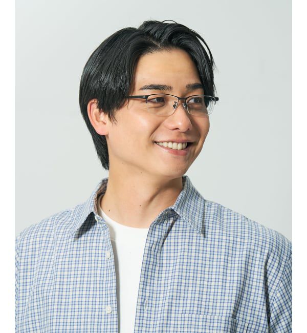 「スクエア型 メガネ | 軽量 眼鏡 伊達メガネ おしゃれ 読書 ビジネス STANDARD レンズ交換券付」|メガネ|ブラック系その他