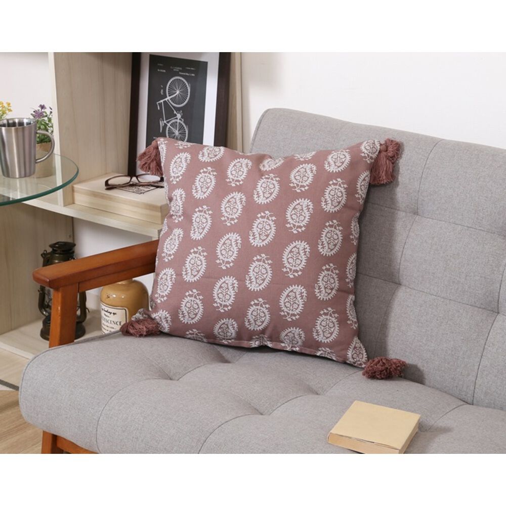 BACKYARD FAMILY「クッションカバー 45&times;45cm 綿 通販 クッション カバー 45 45cm おしゃれ さらさら」|その他|ピンク1