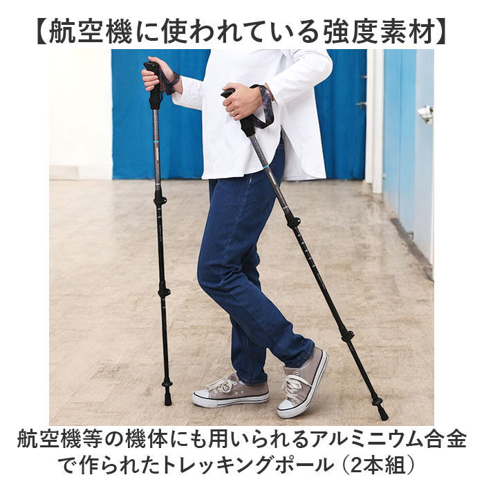 BACKYARD FAMILY「トレッキングポール 登山 伸縮 通販 ストックポール トレッキング ストック ステッキ」|その他|