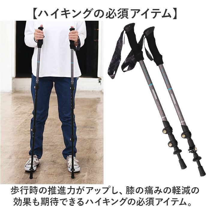 BACKYARD FAMILY「トレッキングポール 登山 伸縮 通販 ストックポール トレッキング ストック ステッキ」|その他|