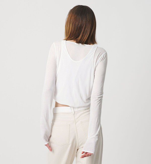 AEWEN MATOPH「＜AEWEN MATOPH＞イレギュラーレイヤード ロングスリーブカットソー ‐2WAY‐」|Tシャツ・カットソー|