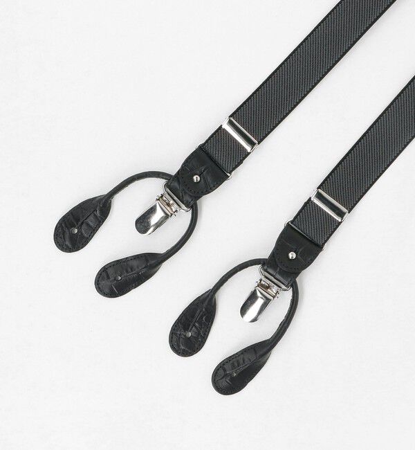UNITED ARROWS「型押し ソリッド サスペンダー」|その他|