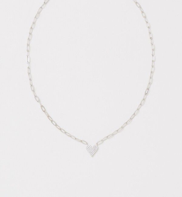 UNITED ARROWS「ハートパヴェ ネックレス」|ネックレス|SILVER