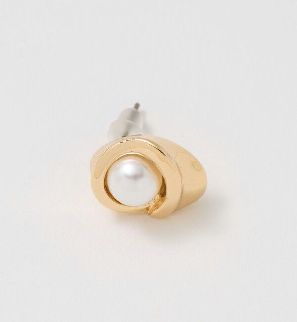 UNITED ARROWS green label relaxing「Wrap フェイクパール ピアス」|ピアス|