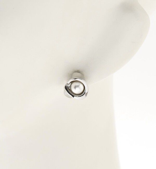UNITED ARROWS green label relaxing「Wrap フェイクパール ピアス」|ピアス|