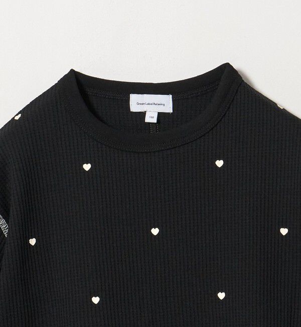 UNITED ARROWS green label relaxing「ハート ワッフル ロングスリーブ Tシャツ / キッズ 100cm-160cm」|Tシャツ・カットソー|