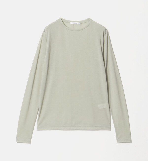 BEAUTY&YOUTH UNITED ARROWS「コットンナイロン天竺 シアー クルーネック Tシャツ」|Tシャツ・カットソー|