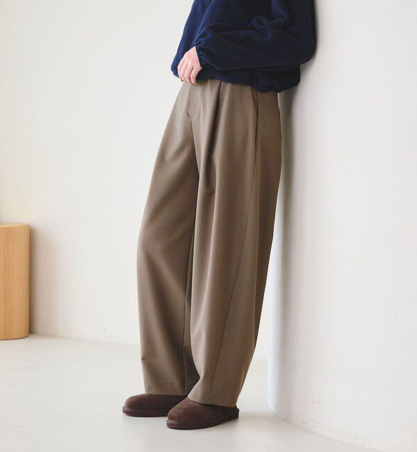 BEAUTY&YOUTH UNITED ARROWS「ポリエステルブレンド カーブパンツ」|スラックス|