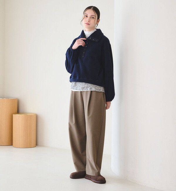 BEAUTY&YOUTH UNITED ARROWS「ポリエステルブレンド カーブパンツ」|スラックス|