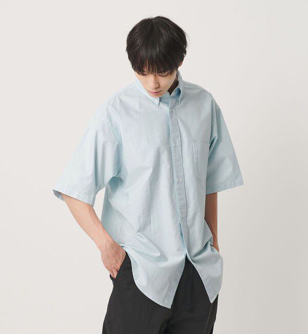 NICE WEATHER「＜NICE WEATHER＞ボタンダウン ショートスリーブシャツ」|シャツ・ブラウス|