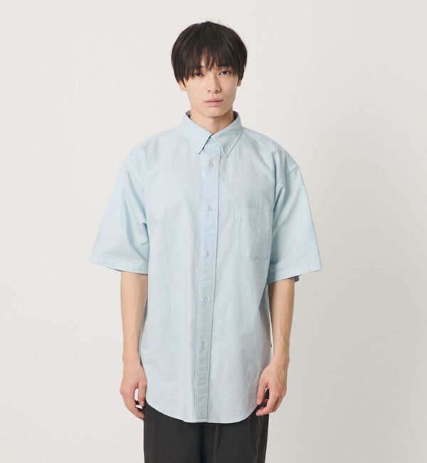 NICE WEATHER「＜NICE WEATHER＞ボタンダウン ショートスリーブシャツ」|シャツ・ブラウス|