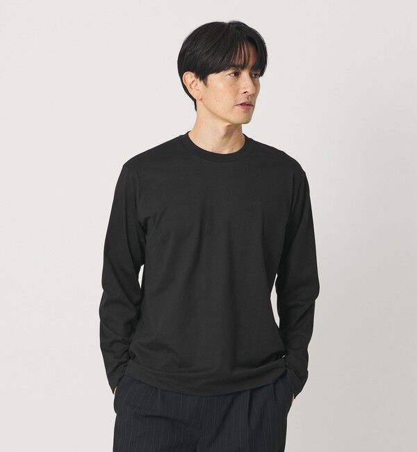 BEAUTY&YOUTH UNITED ARROWS「ハイゲージ オーガニック クルーネック カットソー 抗菌防臭」|Tシャツ・カットソー|