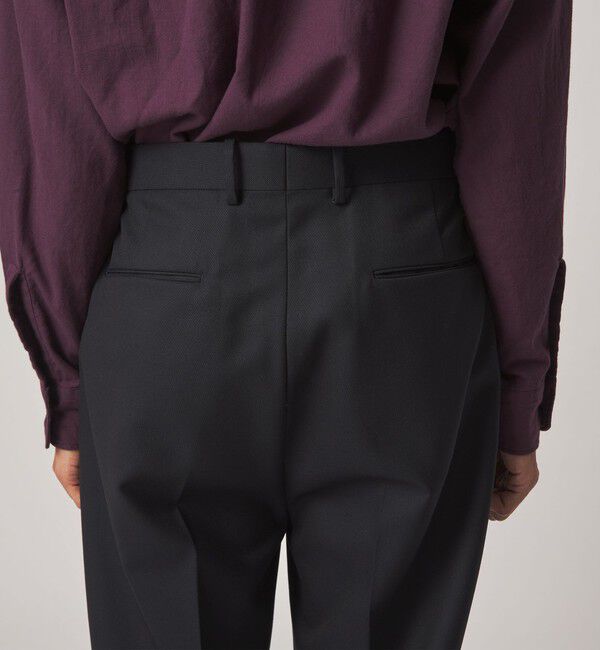 STEVEN ALAN「＜Steven Alan＞ マットピケ イン ツープリーツ ドレス トラウザーズ II」|スラックス|