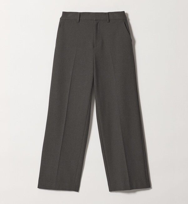 BEAUTY&YOUTH UNITED ARROWS「裏起毛バックゴム ストレートパンツ ウォッシャブル」|スラックス|DK.GRAY