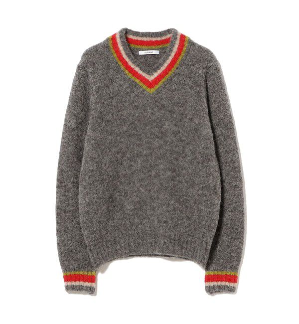 BEAMS SELECTION for WOMEN「SLOANE / 5ゲージ チルデン Vネック ロングスリーブ ニット」|ニット・セーター|GREY