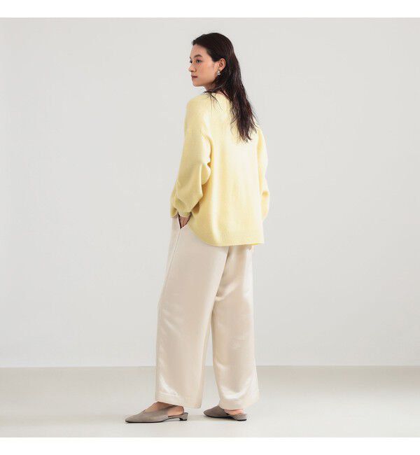 BEAMS SELECTION for WOMEN「【別注】SLOANE &times; Demi-Luxe BEAMS / 7ゲージ 天竺 カシミヤ Vネック ニット」|ニット・セーター|