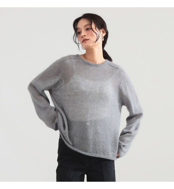 Demi-Luxe BEAMS 「モヘヤ シルク ロングスリーブニット」|ニット・セーター|