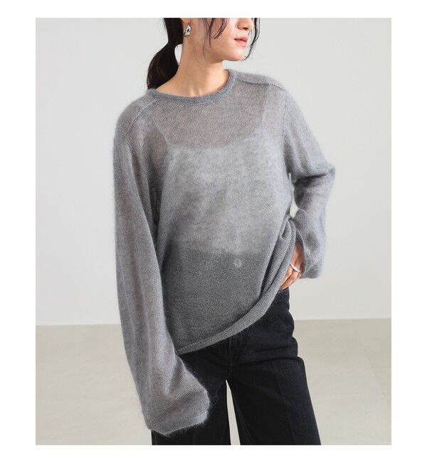 Demi-Luxe BEAMS 「モヘヤ シルク ロングスリーブニット」|ニット・セーター|