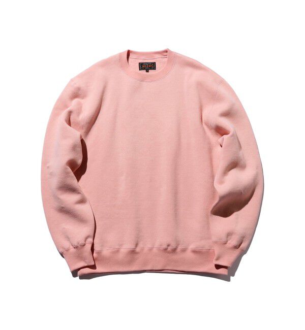 BEAMS PLUS「レイズドバック クルーネック スウェット」|スウェット・ジャージ|PINK