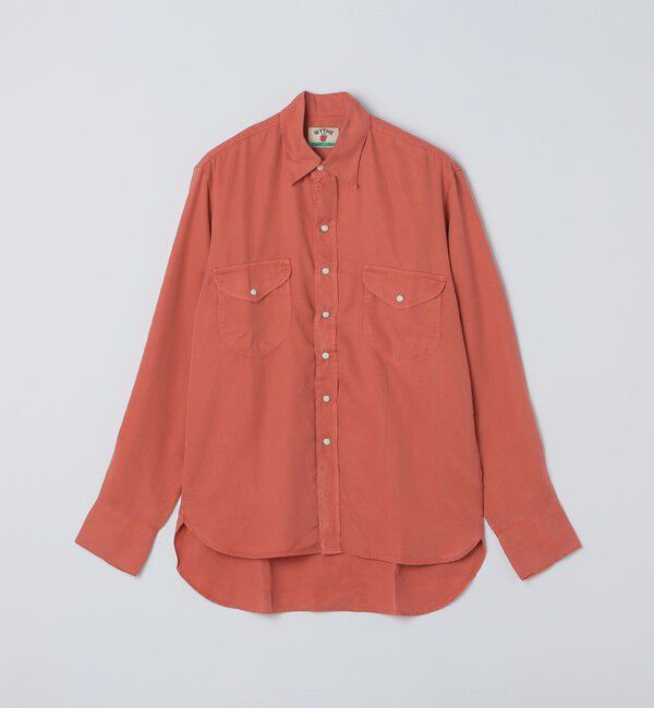 SHIPS「WYTHE NEW YORK: LYOCEL/G PEARLSNAP SHIRT」|シャツ・ブラウス|レッド系