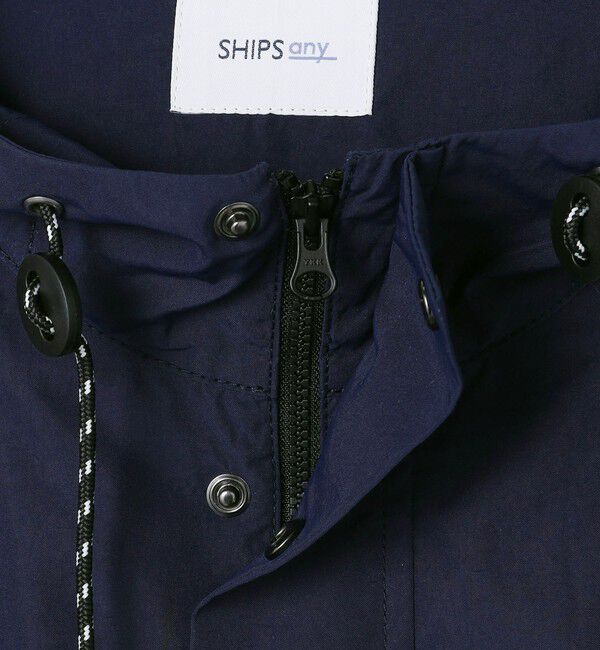 SHIPS any「〈洗濯機可能〉ワッシャーナイロン ハーフジップ スピンドル アノラック パーカー◇」|その他|