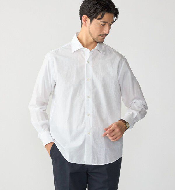 SHIPS「MADE IN JAPAN SMOOTH TEX ワイドカラー ワッシャー シャツ」|シャツ・ブラウス|