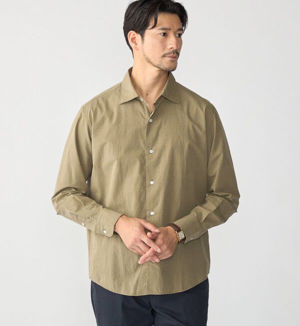 SHIPS「MADE IN JAPAN SMOOTH TEX ワイドカラー ワッシャー シャツ」|シャツ・ブラウス|