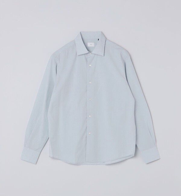 SHIPS「MADE IN JAPAN SMOOTH TEX ワイドカラー ワッシャー シャツ」|シャツ・ブラウス|ライトブルー