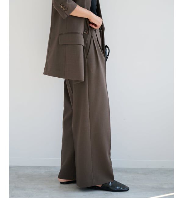 OUTDOOR PRODUCTS Usual Things「ORDINARY タックワイドスラックス セットアップ対応」|スラックス|