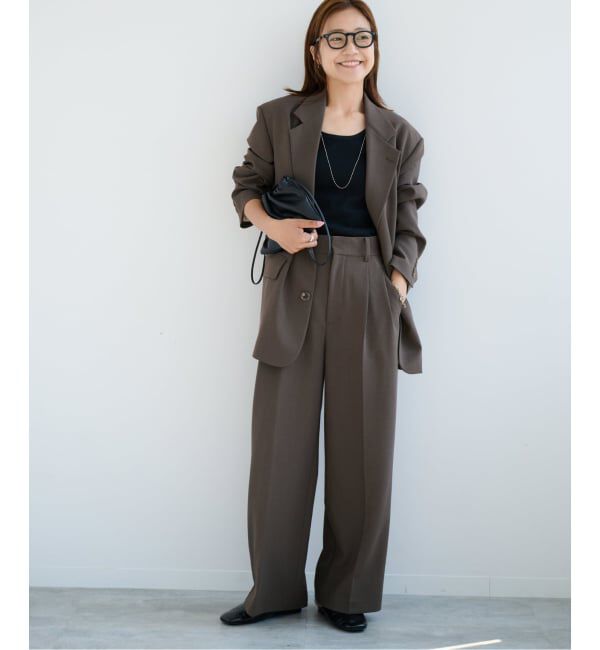 OUTDOOR PRODUCTS Usual Things「ORDINARY タックワイドスラックス セットアップ対応」|スラックス|