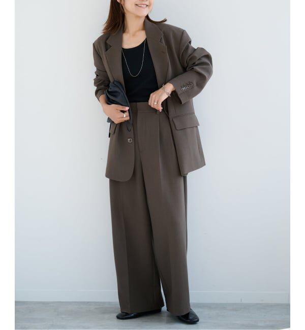 OUTDOOR PRODUCTS Usual Things「ORDINARY タックワイドスラックス セットアップ対応」|スラックス|