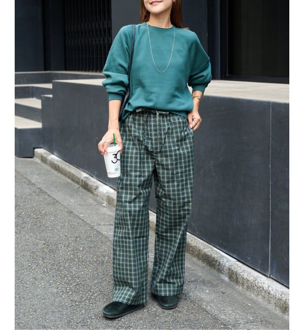 OUTDOOR PRODUCTS Usual Things「COTTON CHECK PAJAMA PT」|スラックス|