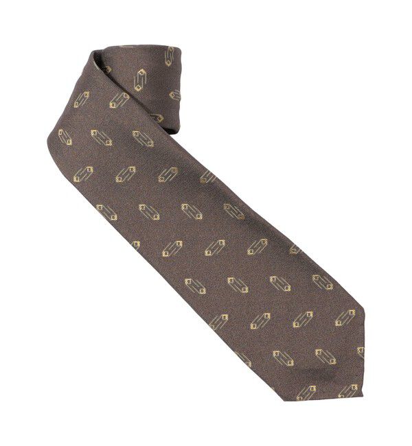 TOMORROWLAND GOODS「TOMORROWLAND MADE IN ITALY シルクジャカード 小紋柄ネクタイ」|ネクタイ・蝶ネクタイ|48 ブラウン系