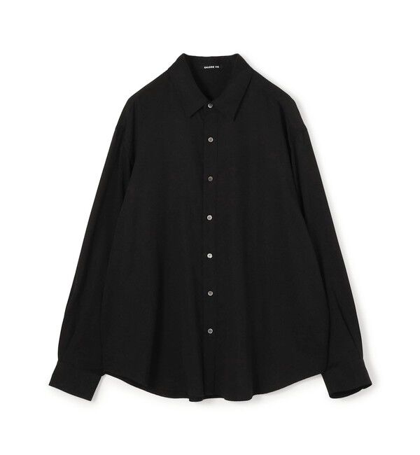 GALERIE VIE「セルロースギャバジン ワイドバランスシャツ」|シャツ・ブラウス|19 ブラック