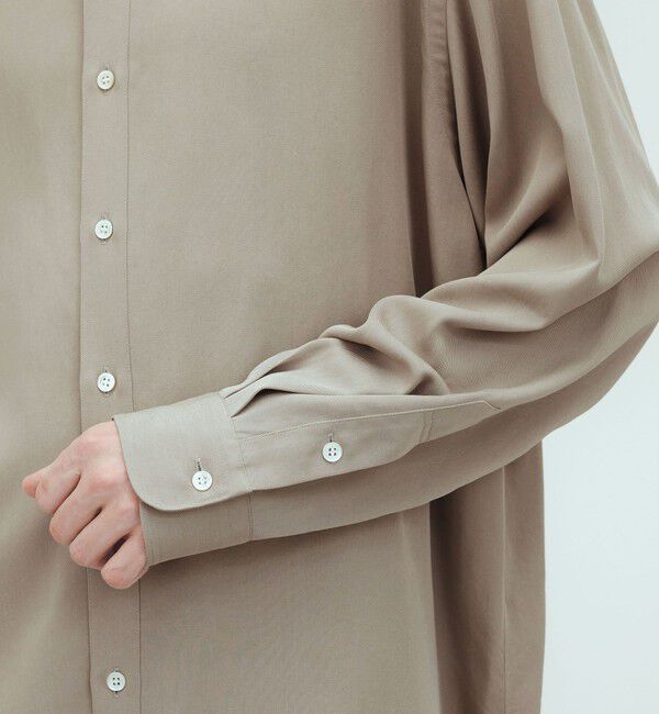 GALERIE VIE「セルロースギャバジン ワイドバランスシャツ」|シャツ・ブラウス|