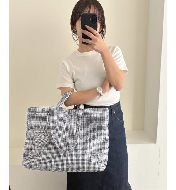 WEB限定/追加2》Margaux Dereume × SLOBE キルティングトートバッグ